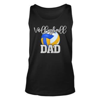 Volleyball Dad Vintage Volleyball Family Matching Unisex Tank Top - Seseable