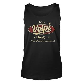 Volpi Shirt Personalized Name Gifts With Name Volpi Unisex Tank Top - Seseable