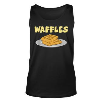 Waffles Matching For Couples And Best Friends Unisex Tank Top - Seseable