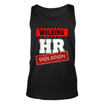 Walking Hr Violation Human Hr Resources Unisex Tank Top - Seseable