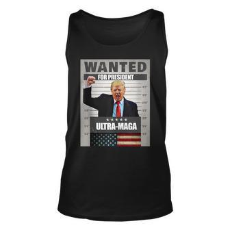 Wanted For President - Trump - Ultra Maga Unisex Tank Top | Mazezy