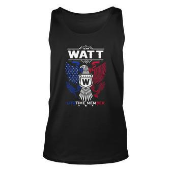 Watt Name - Watt Eagle Lifetime Member Gif Unisex Tank Top - Seseable