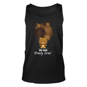 We Can Bearly Wait Gender Neutral Baby Shower Decorations Unisex Tank Top - Seseable