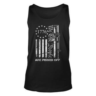We The People Are Pissed Off - Ar15 Pro Gun Rights Usa Flag Unisex Tank Top - Seseable