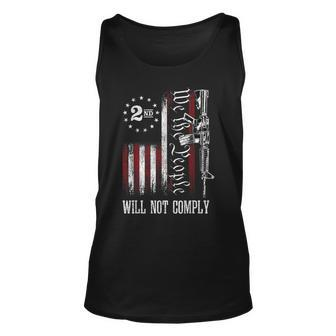 We The People Will Not Comply Ar15 Pro-Gun Rights 2A Unisex Tank Top | Mazezy