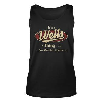 Wells Personalized Name Gifts Name Print S With Name Wells Unisex Tank Top - Seseable