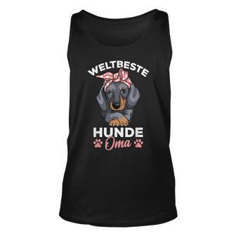 Weltbeste Hunde Oma Dackel Liebhaber Frauchen Tank Top - Seseable