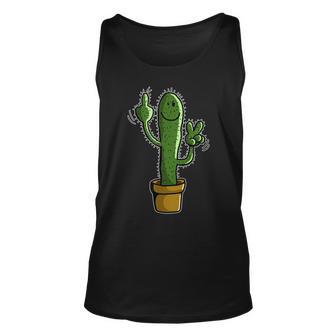 Witziges Stinkefinger Kaktus I Fun Humor Tank Top - Seseable