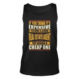 Wofunny Real Estate Agent Broker Assistant Gift For Mens Unisex Tank Top | Mazezy AU