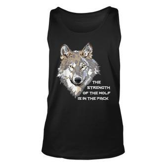 Wolf Pack - The Strength Of The Wolf Is In The Pack Unisex Tank Top - Seseable
