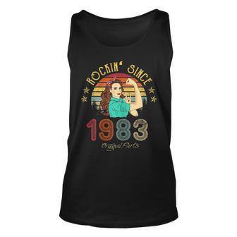 Womens 40 Year Old Awesome Since 1983 40Th Birthday Gifts Women Unisex Tank Top - Seseable