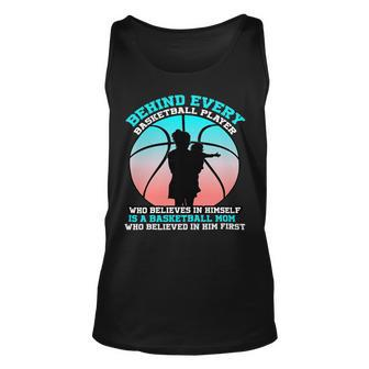 Womens Basketball Mom Proud Player Mother Mama Ball Unisex Tank Top - Monsterry