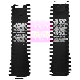 Womens Retro Mama Cute Pink Heart Leopard Happy Valentines Day Unisex Tank Top - Seseable