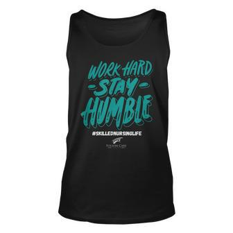 Work Hard- Stay Humble- Folsom Care Center Unisex Tank Top | Mazezy