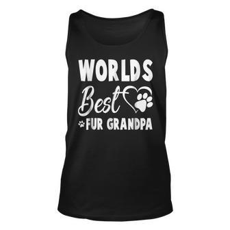 World Best Fur Grandpa Dog Cat Grandpa T Unisex Tank Top | Mazezy
