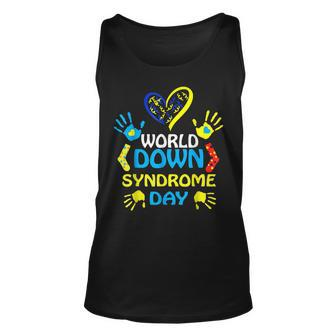 World Down Syndrome Day Support And Awareness 321 Unisex Tank Top - Seseable