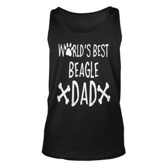 Worlds Best Beagle Dad For Dog Lovers Unisex Tank Top | Mazezy