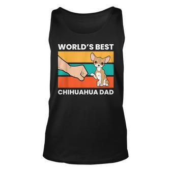 Worlds Best Chihuahua Dad Chihuahua Papa Unisex Tank Top | Mazezy