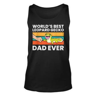 Worlds Best Leopard Gecko Dad Ever Unisex Tank Top | Mazezy