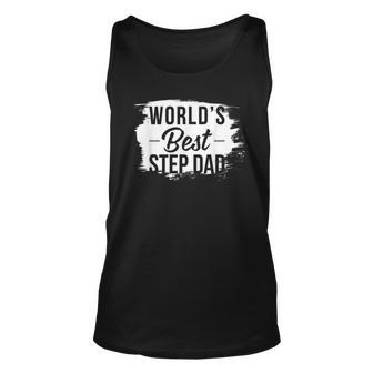 Worlds Best Step Dad Cute Step Dad Gift Gift For Mens Unisex Tank Top | Mazezy DE