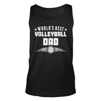 Worlds Best Volleyball Dad Sports Parent Gift For Mens Unisex Tank Top | Mazezy DE