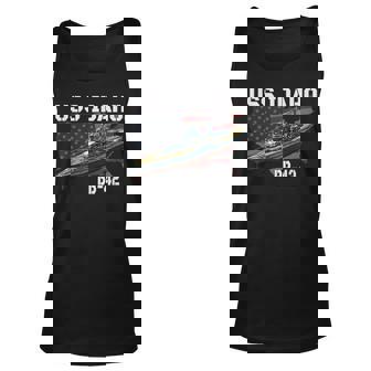 Ww2 American Battleship Uss Idaho Bb-42 Warships Veterans Unisex Tank Top - Seseable