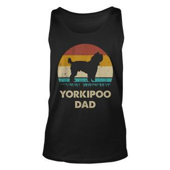 Yorkipoo Dad For Men Yorkipoo Dog Lovers Vintage Gift Dad Unisex Tank Top - Seseable