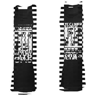 You Can Never Have Too Many Guitars Vintage Rock Guitarist Men Women Tank Top Graphic Print Unisex - Thegiftio