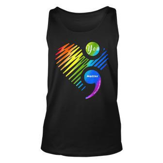 You Matter Dont Let Your Story End Pride Unisex Tank Top - Thegiftio UK
