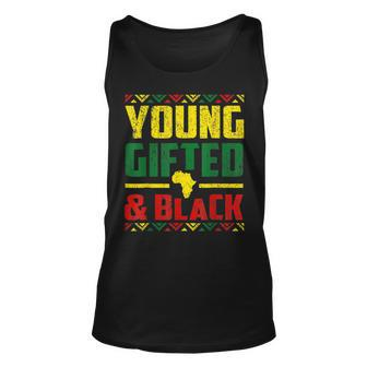 Young Gifted And Black African American Black History Month Unisex Tank Top - Seseable