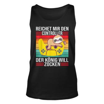 Zocken Reichet Mir Den Controller König Ps5 Konsole Gamer V4 Tank Top - Seseable