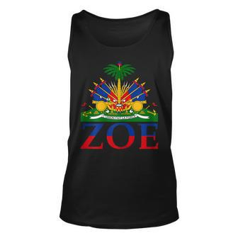 Zoe Shirt | Cute Haiti Honored Flag Day Gift Unisex Tank Top | Mazezy