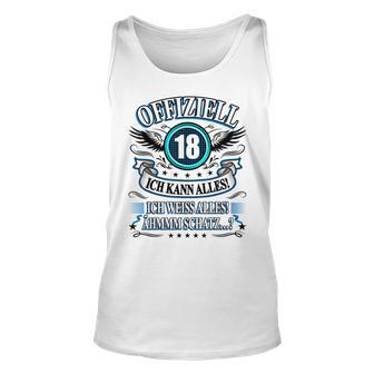 18 Geburtstag Lustig Offiziell 18 Ich Kann AllesSchatz Tank Top - Seseable