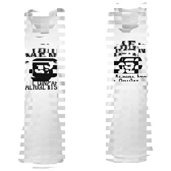 1952 Birthday Made In 1952 All Original Parts Men Women Tank Top Graphic Print Unisex - Thegiftio UK