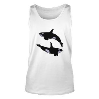 2 Orca Tshirts Men Women Tank Top Graphic Print Unisex - Thegiftio