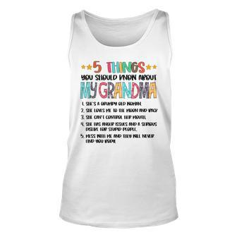 5 Things You Should Know About My Grandma Halloween Unisex Tank Top - Seseable