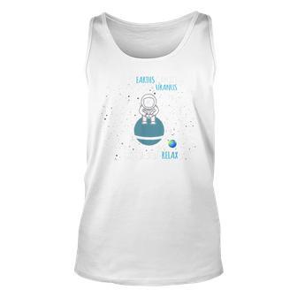 63 Earths Can Fit Inside Uranus | Funny Planet Gift Unisex Tank Top - Seseable