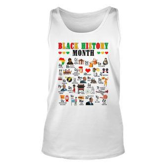Abcs Of Black History Month Bhm Blm Black Lives Matter Pride Tank Top | Mazezy