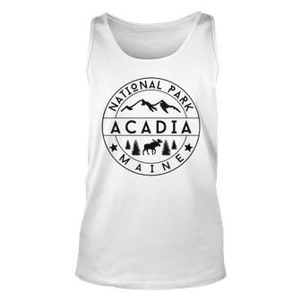 Acadia National Park Maine Moose Nature Hiking Outdoors Unisex Tank Top | Mazezy
