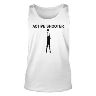 Active Shooter Basketball Lovers Men Women Unisex Tank Top - Thegiftio UK
