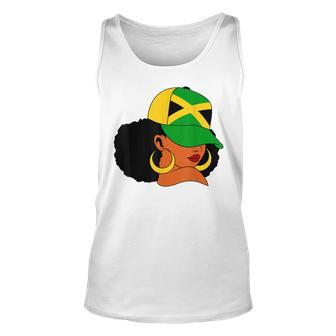 Afro Patriotic Jamaica Flag Jamaica Girls Rock Jamaica Unisex Tank Top | Mazezy