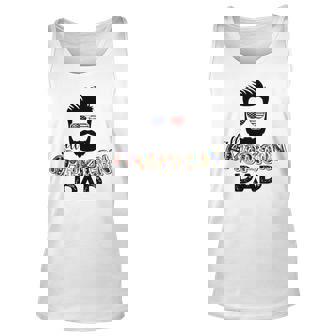 All American Dad Wear Glasses American Flag Unisex Tank Top | Mazezy