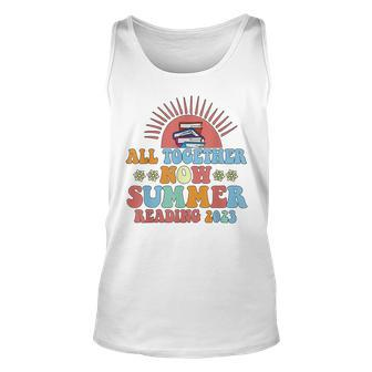 All Together Now Summer Reading 2023 Design Book Lover Unisex Tank Top | Mazezy
