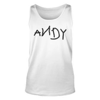 Andy Cosplay Outfit Vintage Birthday V2 Unisex Tank Top | Mazezy