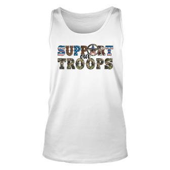 Armed Forces Day Support Our Troops Army Veteran Day Unisex Tank Top - Seseable