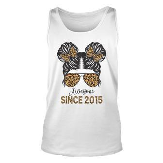 Awesome Since 2015 8 Year Old Girl 8Th Birthday Unisex Tank Top | Mazezy