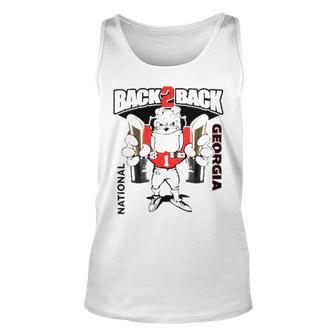 Back 2 Back Georgia Character National Champions Unisex Tank Top | Mazezy
