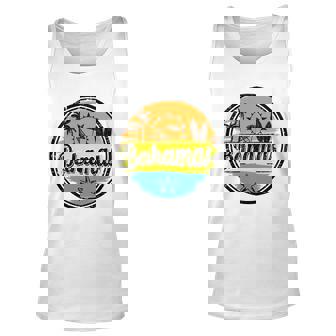 Bahamas Retro Circle Unisex Tank Top - Thegiftio UK