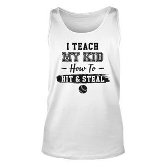 Baseball Softball Fathers Day For Dad Tank Top | Mazezy