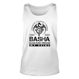 Basha Blood Runs Through My Veins V2 Unisex Tank Top - Seseable